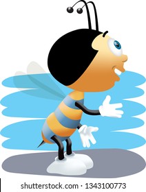 Bee vectorel character