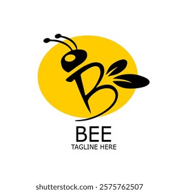 BEE VEKTOR TAGLINE HERE DESIGN