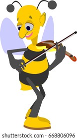 bee and violin