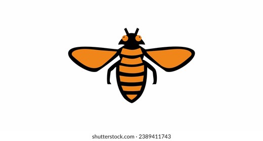 bee or wasp animal logo design