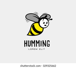 bee wasp logo template