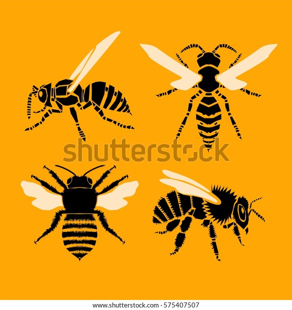 蜂と蜂 ベクターイラスト のベクター画像素材 ロイヤリティフリー
