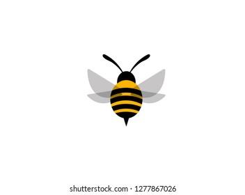 bee wings flying worker Logo