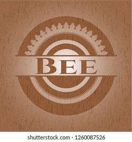 Bee wood emblem