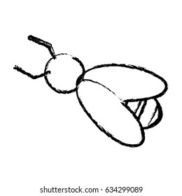 bee work cooperation image sketch