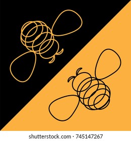 Bee_on_Black-Yellow