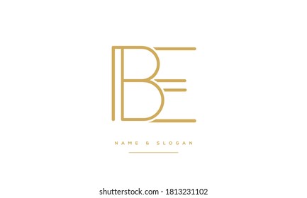 BE,EB ,B ,E Abstract Letters Logo Monogram