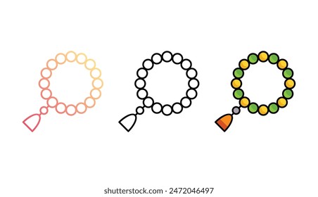 Beeds icon design with white background stock illustration