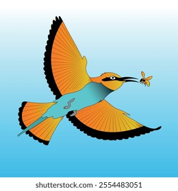 
Bee-eaters are vibrant, slender birds famous for their graceful flight and insect-catching skills.