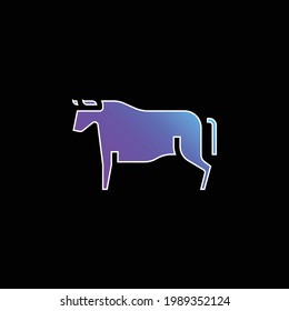 Beef blue gradient vector icon