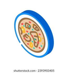 beef bourguignon french cuisine isometric icon vector. beef bourguignon french cuisine sign. isolated symbol illustration