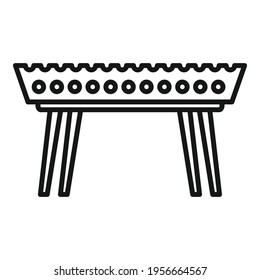 Beef brazier icon. Outline Beef brazier vector icon for web design isolated on white background