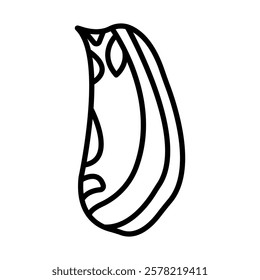 Beef Brisket Vector Line Icon Design