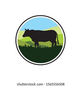 beef cattle farms logo design