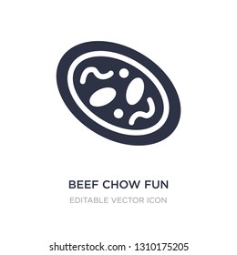 beef chow fun icon on white background. Simple element illustration from Food and restaurant concept. beef chow fun icon symbol design.