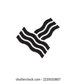 Beef Cutlet Filled Icon Vector Illustration