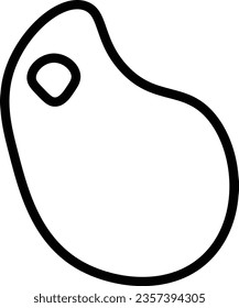 Beef Dinner Food Outline Icon
