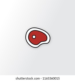 beef icon illustration isolated vector sign symbol flat style