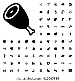 Beef icon illustration isolated vector sign symbol. agriculture icons vector set on white background.