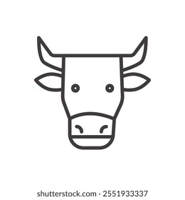 Icono de carne aislado sobre fondo blanco. Icono de Vector.