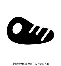 icono de carne o logotipo símbolo de señas aislado ilustración vectorial de alta calidad estilo negro iconos vectoriales
