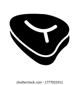 icono de carne o logotipo símbolo de señas aislado ilustración vectorial de alta calidad estilo negro iconos vectoriales

