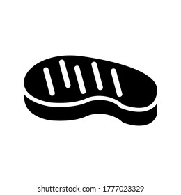 icono de carne o logotipo símbolo de señas aislado ilustración vectorial de alta calidad estilo negro iconos vectoriales
