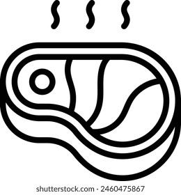 Icono de carne. Icono de carne de res