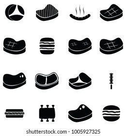 beef icon set