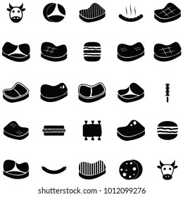 beef icon set