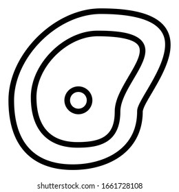Beef Icon Symbol. Outline Style