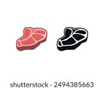 Beef Illustration. Carnivore's Delight. Meaty Vectors. Digital Butchery. Artistic Cuts of Meat. A Visual Feast. Sizzling Steak. Art of the Butcher. Tasty Cuisine. Beef Silhouette. Beef in Digital Art.