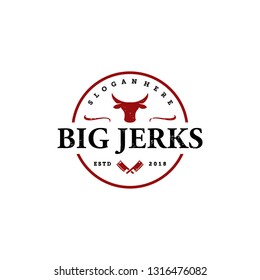 beef jerky logo design