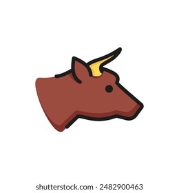 Icono de línea de carne. Vaca, ganado, carnicería. Concepto de carne. La Ilustración vectorial se puede utilizar para temas como alimentación, animales, agricultura