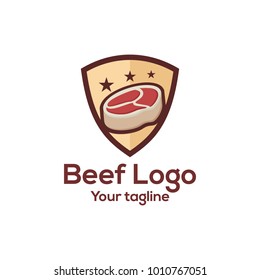 Beef Logo Design Vector