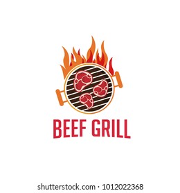 Beef Logo Design Vector