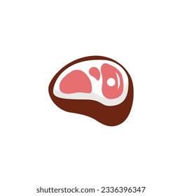 Beef Logo, Meat Steak Vector, Grill Cuisine Design, Steak Restaurant Brand Template Icon