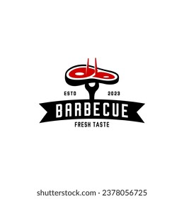 beef logo vector, beefsteak restaurant