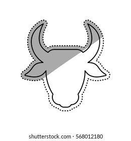 Beef meal silhouette icon vector illustration graphic design
