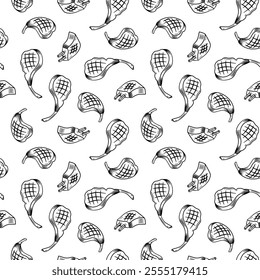 Beef Meat Pattern background. doodle steak pattern background. doodle meat pattern background.