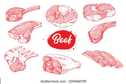 beef meat set