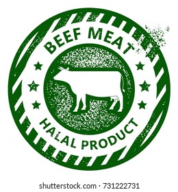 Beef Meat Stamp, Halal Product