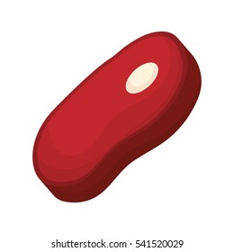Beef meat steak icon vector illustration graphic design