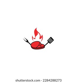Beef, Meat and Steak Logo. Steak House or Meat Store Vintage Typography.