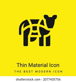 Icono de material amarillo brillante mínimo