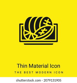 Beef minimal bright yellow material icon