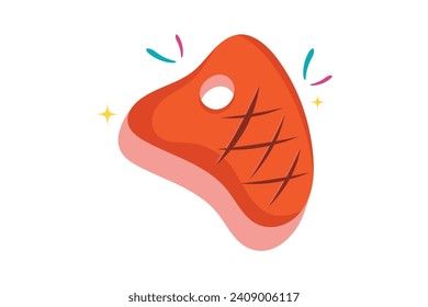 Diseño de pegatinas para Año Nuevo de la carne