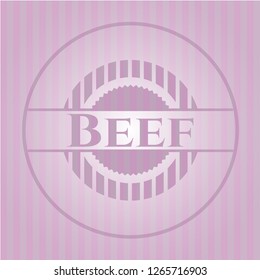 Beef pink emblem