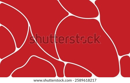 Beef or pork meat texture. Salmon, tuna or sushi structure. Fresh fillet macro view. Beef texture background flat with marble. Vector flat illustration.