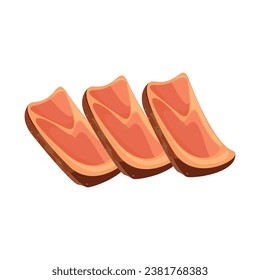 Beef slice vector illustration art